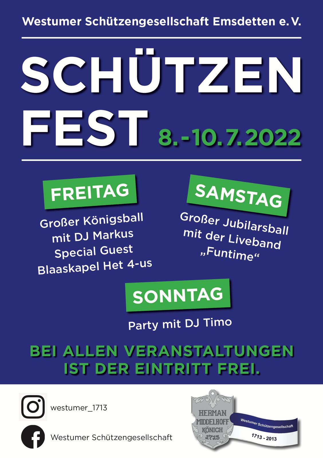 Schützenfest – Westumer Schützen-Gesellschaft Emsdetten e.V.
